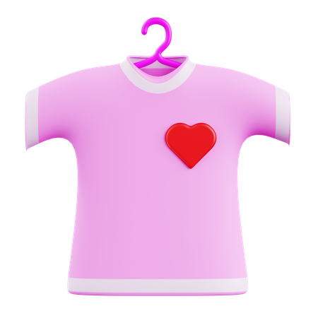 Love T Shirt  3D Icon