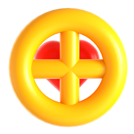 Love Target  3D Icon