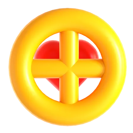 Love Target  3D Icon