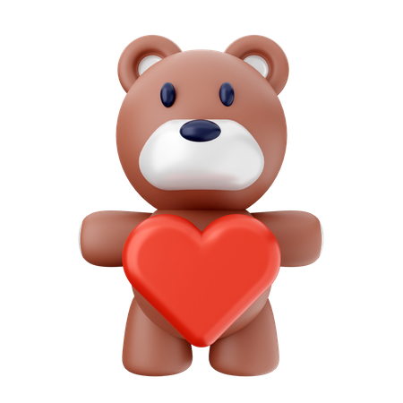 Love Teddy  3D Icon