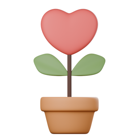 Love Tree  3D Icon