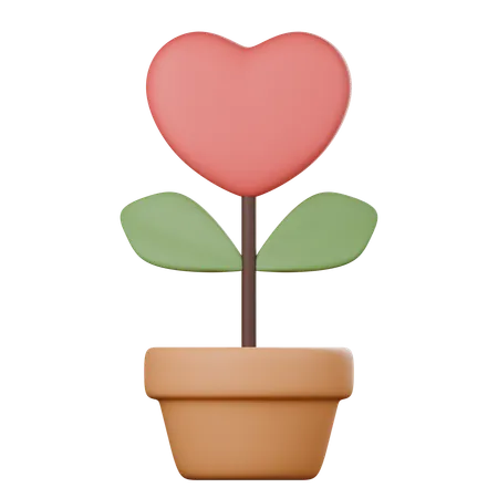 Love Tree  3D Icon