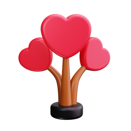 Love Tree  3D Icon