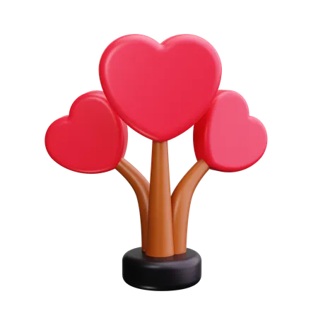 Love Tree  3D Icon