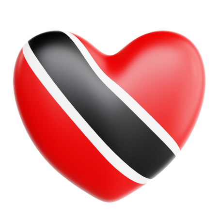 Love Trinidad and Tobago  3D Icon