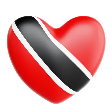 Love Trinidad and Tobago  3D Icon