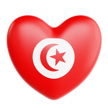 Love Tunisia  3D Icon