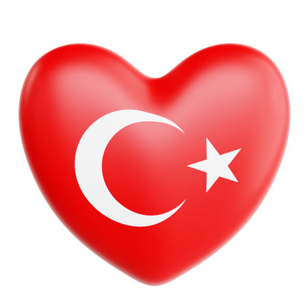 Love Turkey  3D Icon