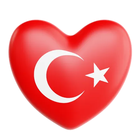 Love Turkey  3D Icon