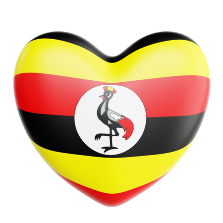 Love Uganda  3D Icon