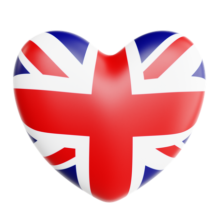 Love United Kingdom  3D Icon