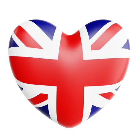 Love United Kingdom  3D Icon