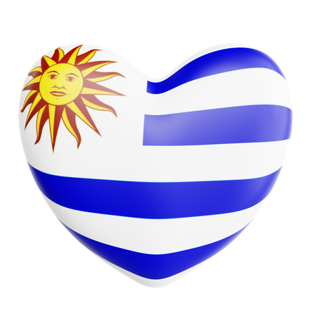 Love Uruguay  3D Icon