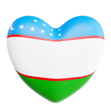 Love Uzbekistan  3D Icon