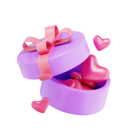 Love Valentine Present  3D Icon