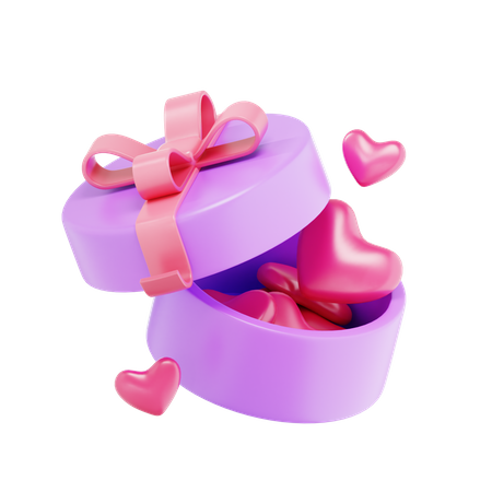 Love Valentine Present  3D Icon