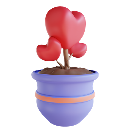 Love Vase  3D Icon