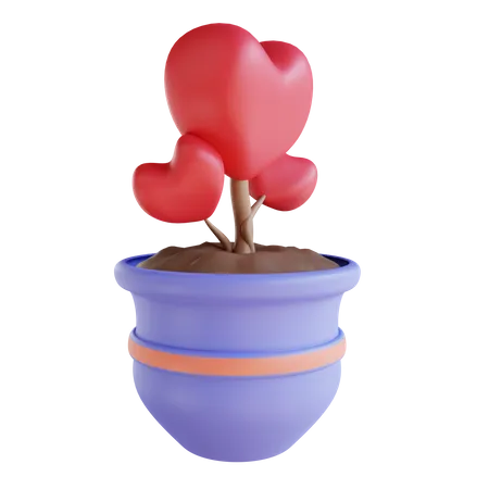 Love Vase  3D Icon