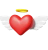Love with angel wing