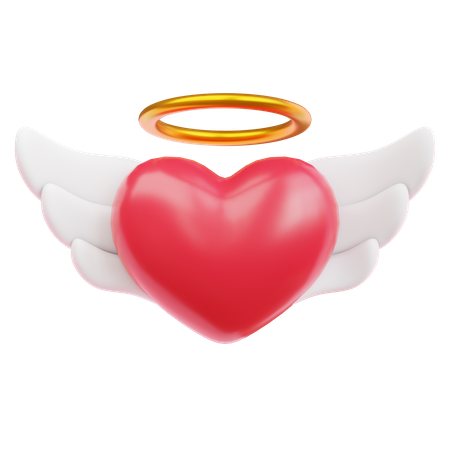 Love With Wings  3D Icon