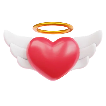 Love With Wings  3D Icon