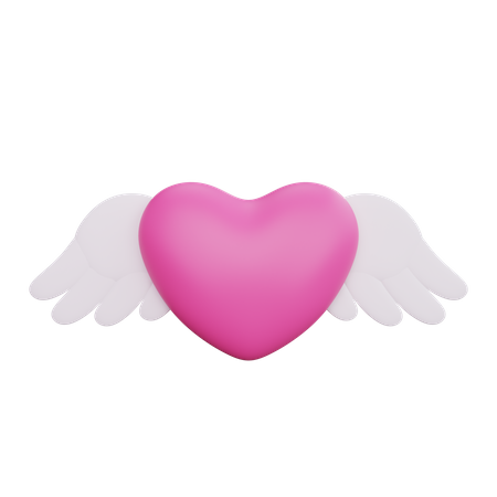 Love With Wings  3D Icon