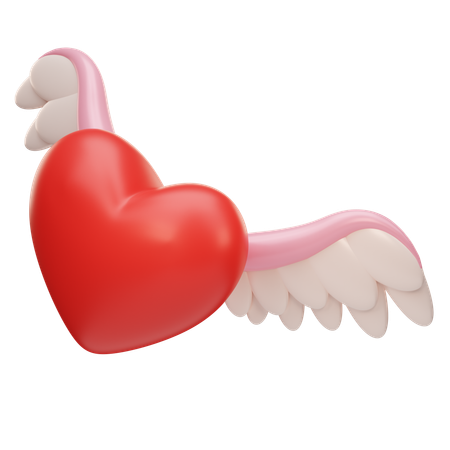 Love With Wings  3D Icon