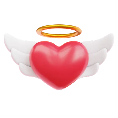 Love With Wings  3D Icon