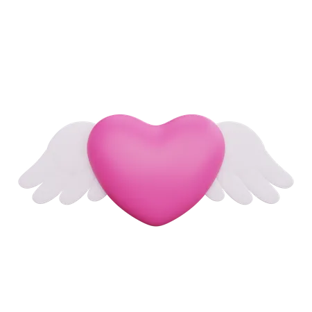 Love With Wings  3D Icon