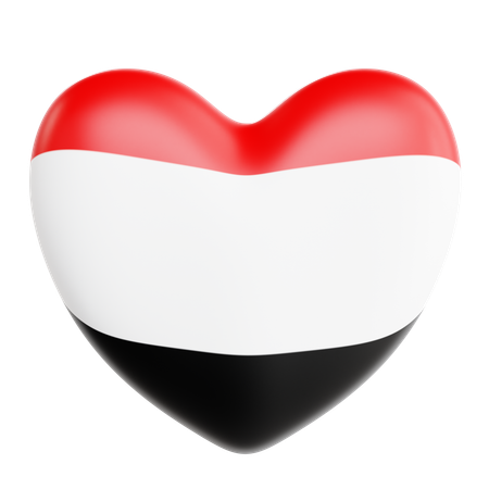 Love Yemen  3D Icon