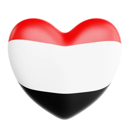 Love Yemen  3D Icon