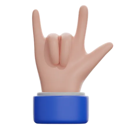 Love You Gesture  3D Icon