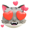 cat love emoji 3d