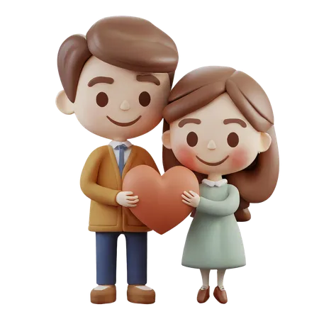 Lovely Couple  3D Icon