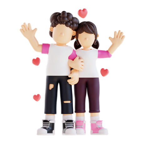 Lovely Couple  3D Icon