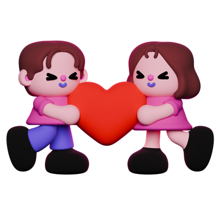 Lovely couple  3D Icon