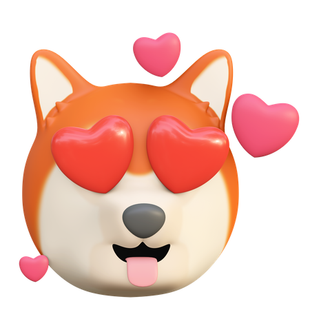Lovely dog  3D Icon