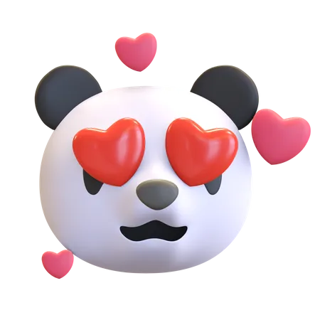 Lovely panda  3D Emoji