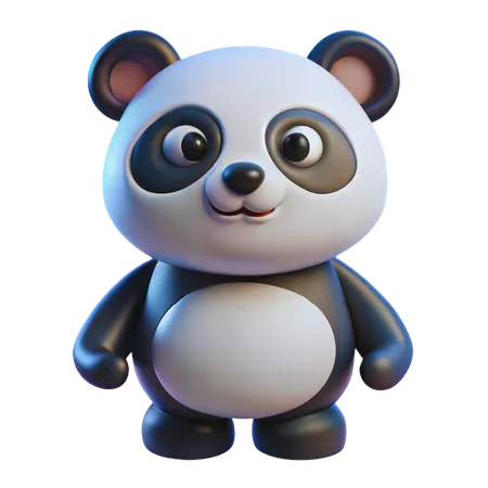 Lovely Panda  3D Icon