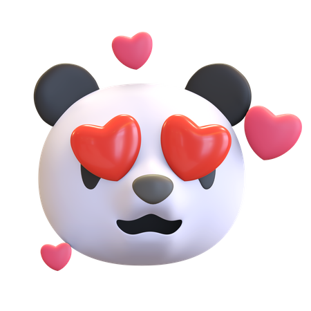 Lovely panda  3D Emoji