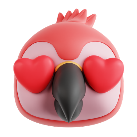 Lovely Parrot  3D Icon