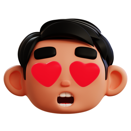 Loving Emoji D  3D Icon