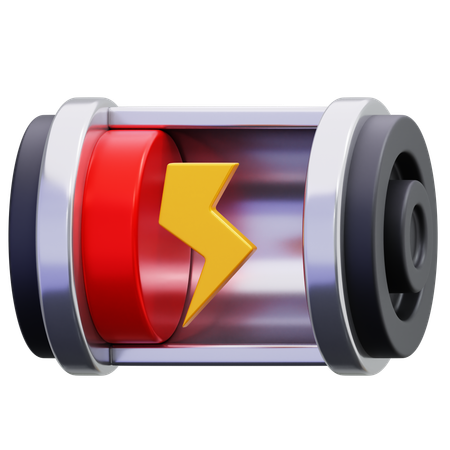 バッテリー残量低下  3D Icon