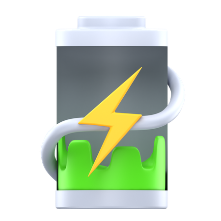 Low battery charging  3D Icon
