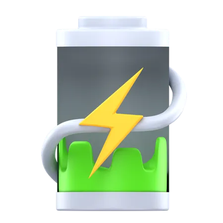 Low battery charging  3D Icon