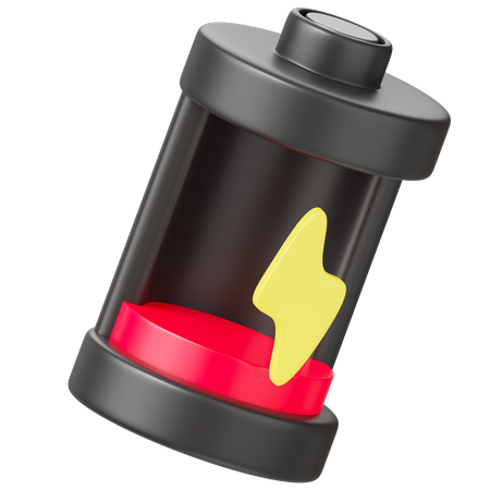 Low Battery Charging 3D Icon