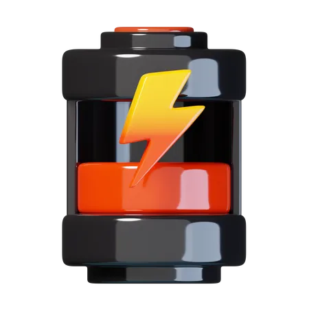 Low Battery Energy  3D Icon