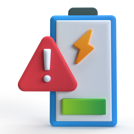 Low Battery Level  3D Icon