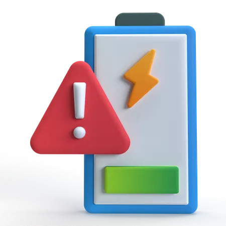 Low Battery Level  3D Icon