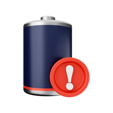 Low Battery Warning  3D Icon